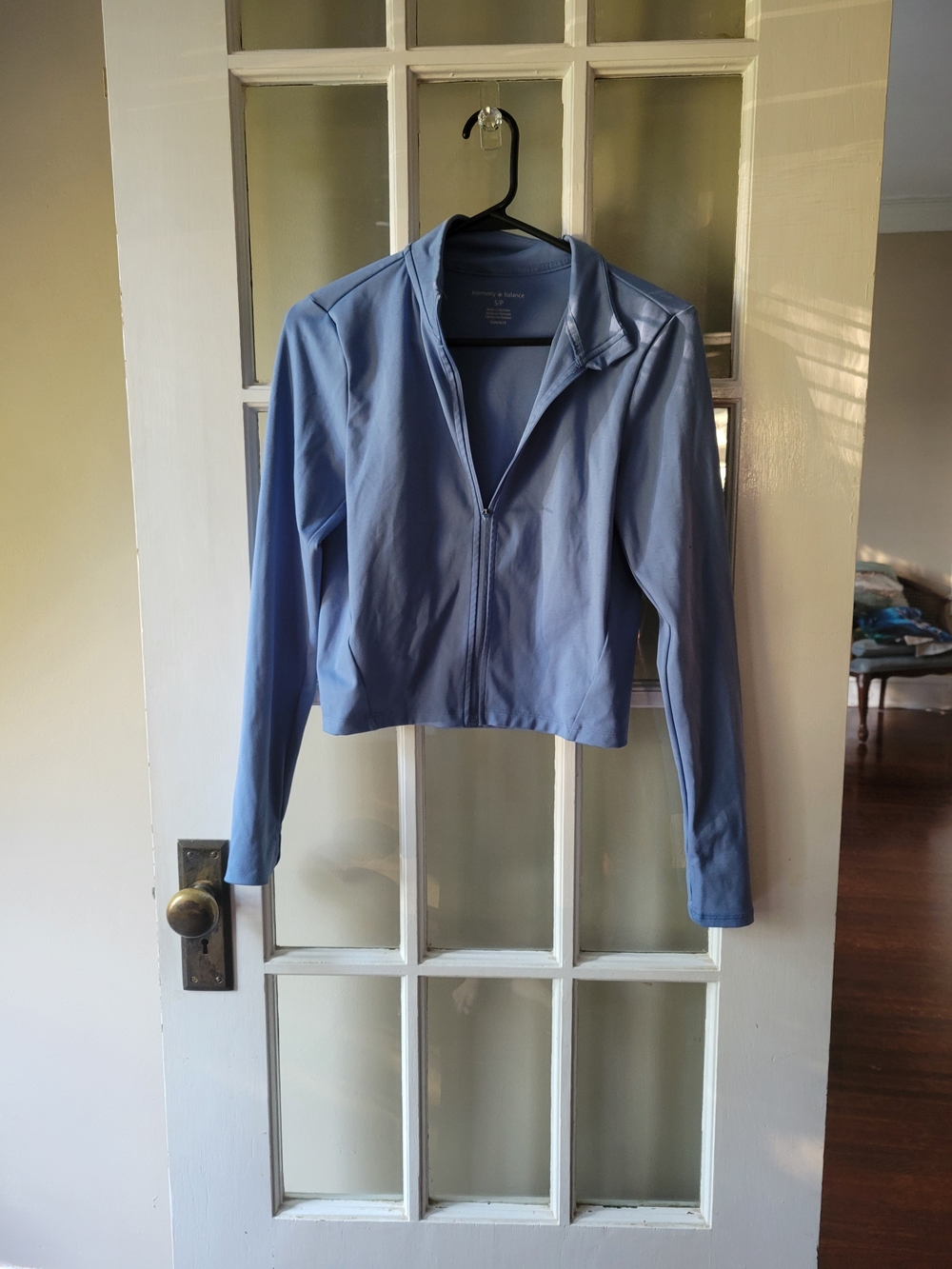 Harmony & Balance Cropped Zip Athletic Jacket – Running Casual Wear Size Small